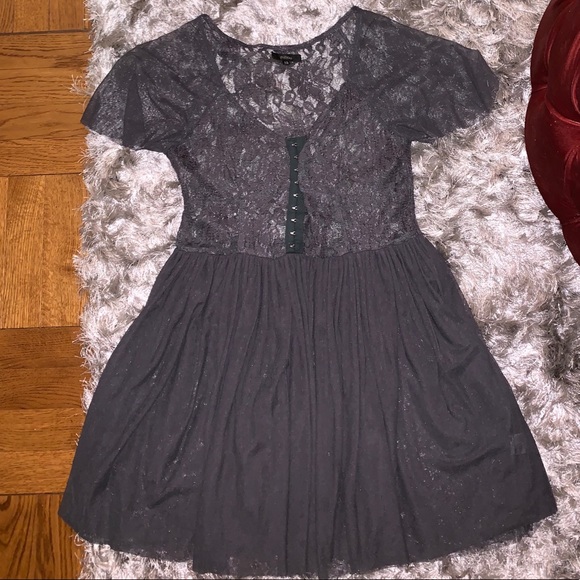LF Gray Lace Dress